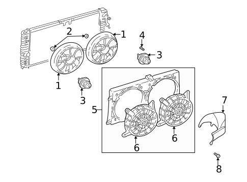 Cooling Fan for 2001 Pontiac Grand Am #0
