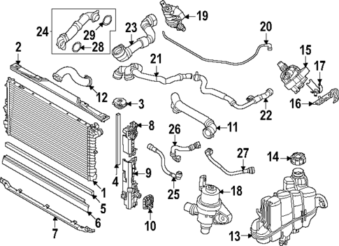 Radiator & Components for 2025 BMW X2 #0