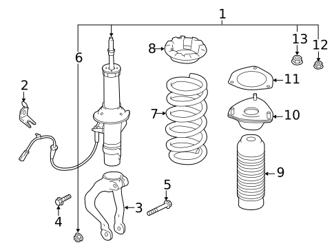 Struts & Components for 2019 INFINITI Q60 #1