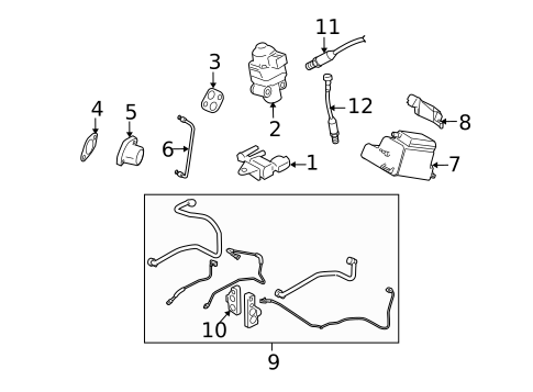 Emission Components for 2012 Subaru Legacy #0