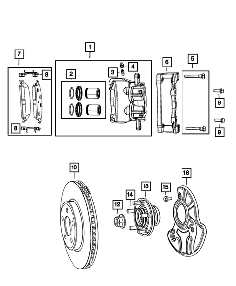 Front Brakes for 2020 Dodge Challenger #1