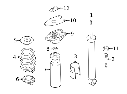 Shocks & Components for 2020 Mini Cooper Countryman #3