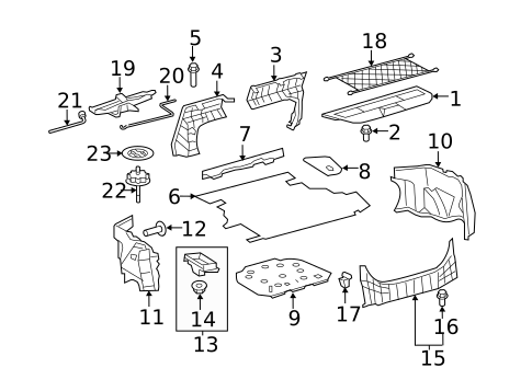 Interior Trim - Rear Body for 2010 Toyota Camry #0