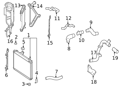 Radiator & Components for 2019 Toyota Mirai #0