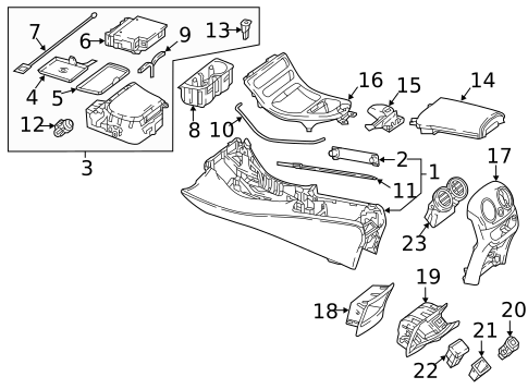 Console for 2023 Mercedes-Benz E450 #2