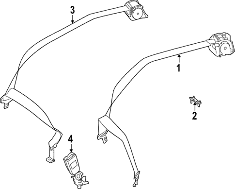 Seat Belt for 2025 Mercedes-Benz C43 AMG #1