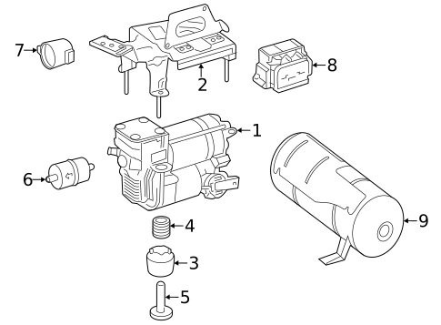 Ride Control Components for 2016 Mercedes-Benz GLE450 AMG #1