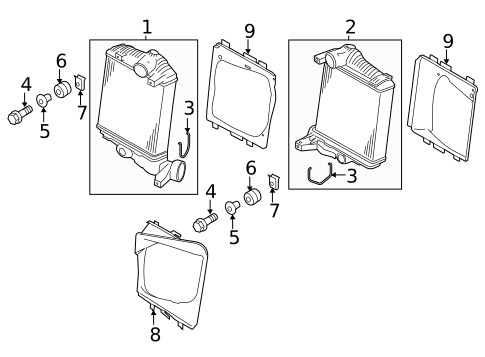 Intercooler for 2016 Porsche Macan #1