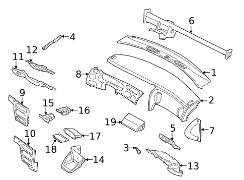 Instrument Panel for 1998 Dodge Intrepid #0
