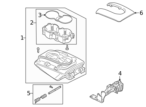 Front Console for 2008 Audi Q7 #3