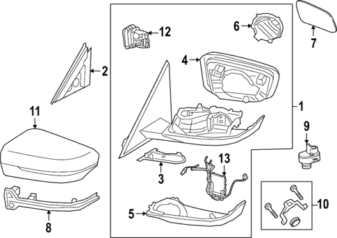 Mirrors for 2022 BMW 430i Gran Coupe #1