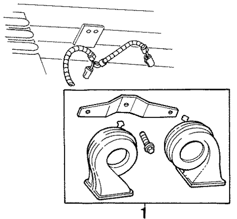 Horn for 1997 Lincoln Continental #0