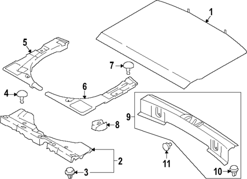 Interior Trim - Rear Body for 2025 Subaru Crosstrek #1