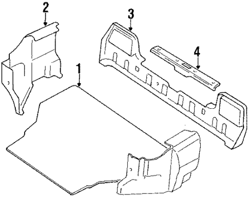 Interior Trim for 1992 Hyundai Sonata #1