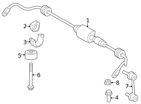 Stabilizer Bar & Components for 2015 BMW 740Ld xDrive #0