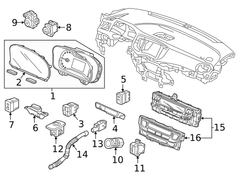 Automatic Temperature Controls for 2022 Honda Pilot #1