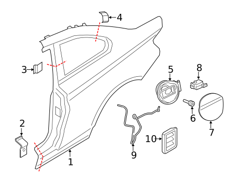 Quarter Panel & Components for 2021 BMW M240i #0