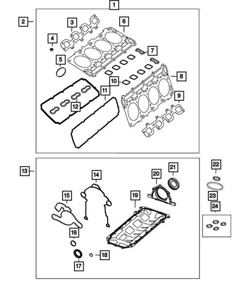 Engine Identification, Service Engines & Engine Service Kits for 2016 Ram 3500 #1