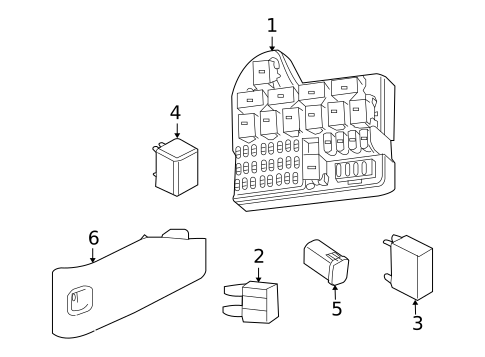 Fuse & Relay for 2009 Pontiac G8 #1