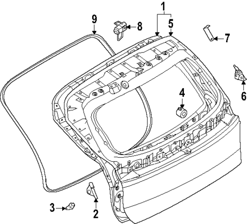 Gate & Hardware for 2025 Nissan Murano #0