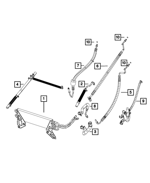 Power Steering Hoses for 2018 Ram 3500 #2
