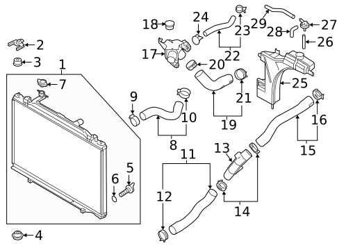 Radiator & Components for 2017 Mazda CX-9 #0