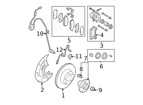 Anti-Lock Brakes for 2007 Subaru Legacy #0