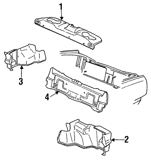 Interior Trim - Rear Body for 1993 Buick LeSabre #0