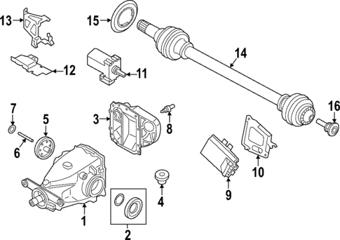 Axle & Differential for 2023 BMW 330i #0