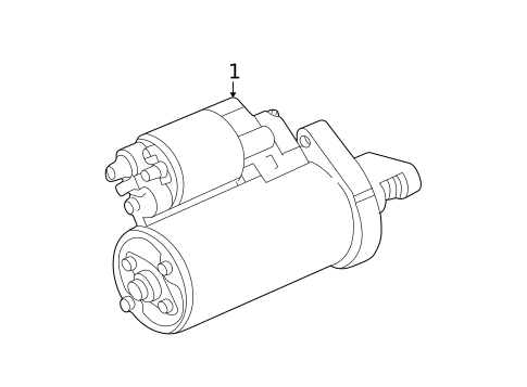 Starter for 2006 Mercedes-Benz S 500 #1