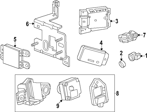 Parking Aid for 2025 Cadillac LYRIQ #0