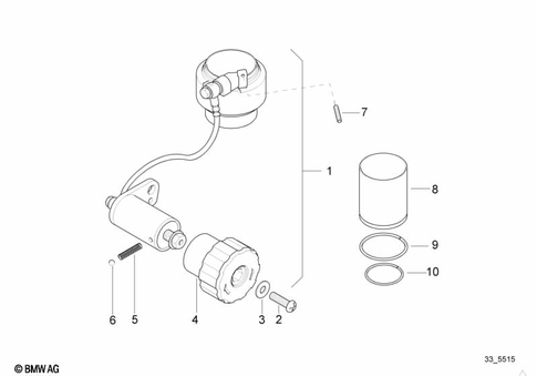 Spring Strut, Mounted Parts for 1997 BMW-Motorrad F 650 ST #3