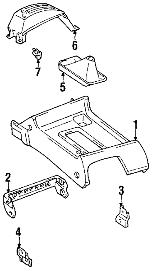 Center Console for 1996 Toyota Land Cruiser #2