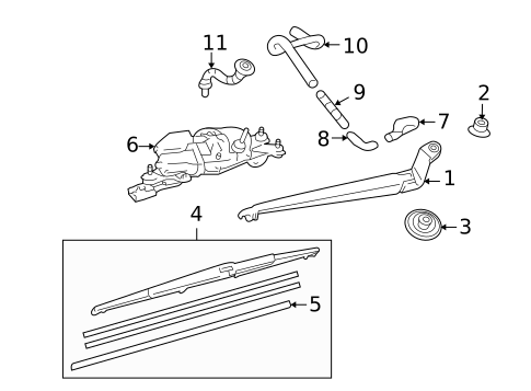 Wipers for 2012 Lexus RX450h #1