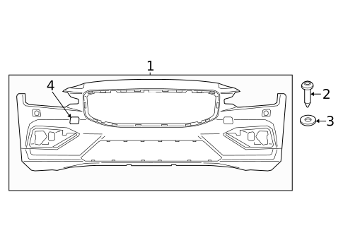 Bumper & Components - Front for 2020 Volvo V60 Cross Country #1