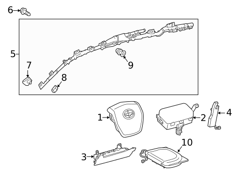 Air Bag Components for 2016 Scion iM #0