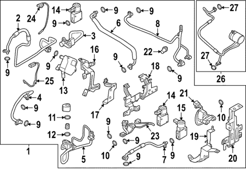 Condenser, Compressor & Lines for 2023 Nissan ARIYA #0