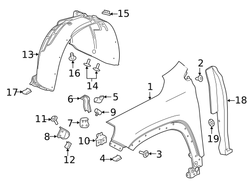 Fender & Components for 2018 GMC Terrain #0