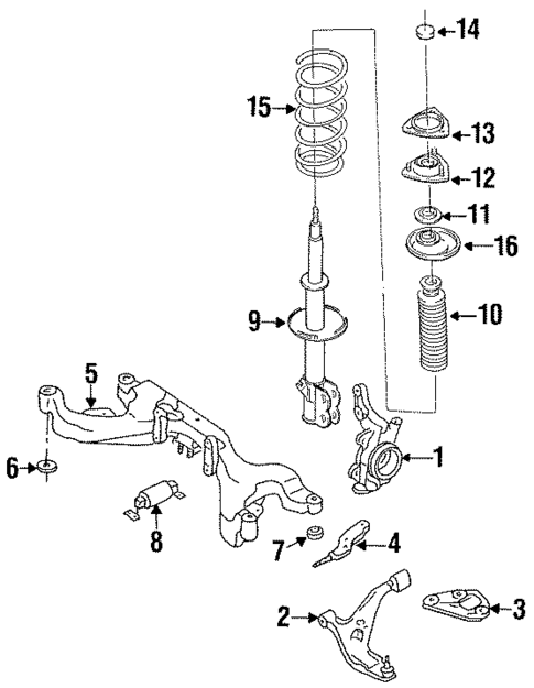 Suspension Components for 1997 Nissan Altima #0