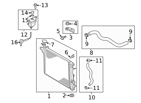 Radiator & Components for 2016 Kia Sorento #0