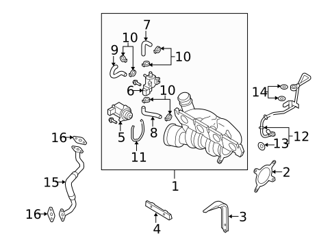 Turbocharger & Components for 2015 Volkswagen CC #0