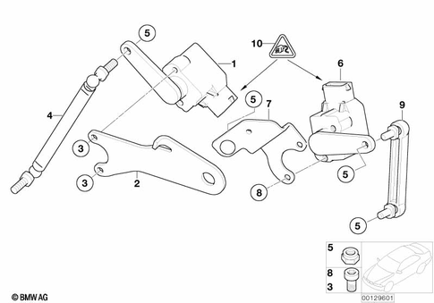 Rear Axle with Suspension for 2005 BMW 545i #2
