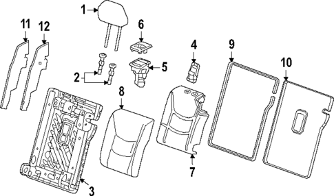 Rear Seat for 2020 Chevrolet Equinox #0