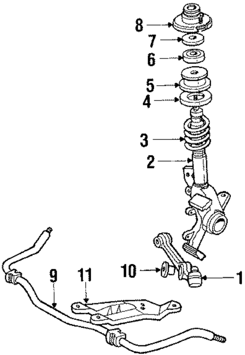 Front Suspension for 1984 Mercury Lynx #0