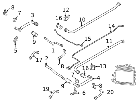 Hoses & Pipes for 2012 Porsche 911 #0