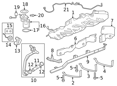 Emission Components for 2012 Buick Enclave #1