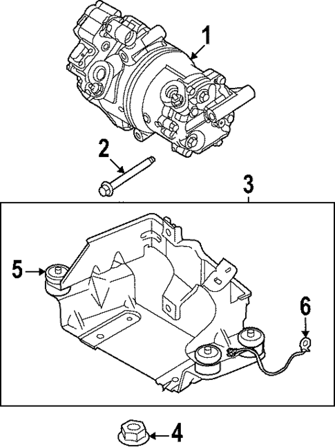 Condenser, Compressor & Lines for 2025 Volvo EC40 #2