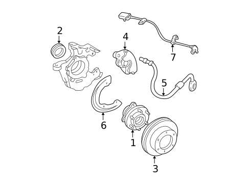 Front Brakes for 1996 GMC C2500 Pickup #2