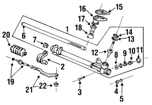 Steering Gear & Linkage for 1993 Honda Civic #1