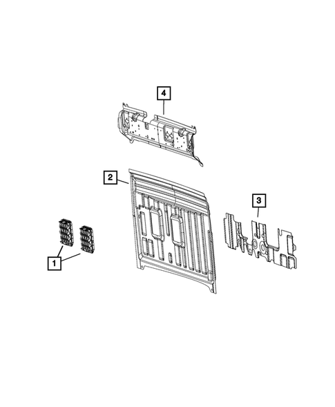 Aperture Panel, Pillar Supports and Cab Back for 2021 Ram 1500 #2